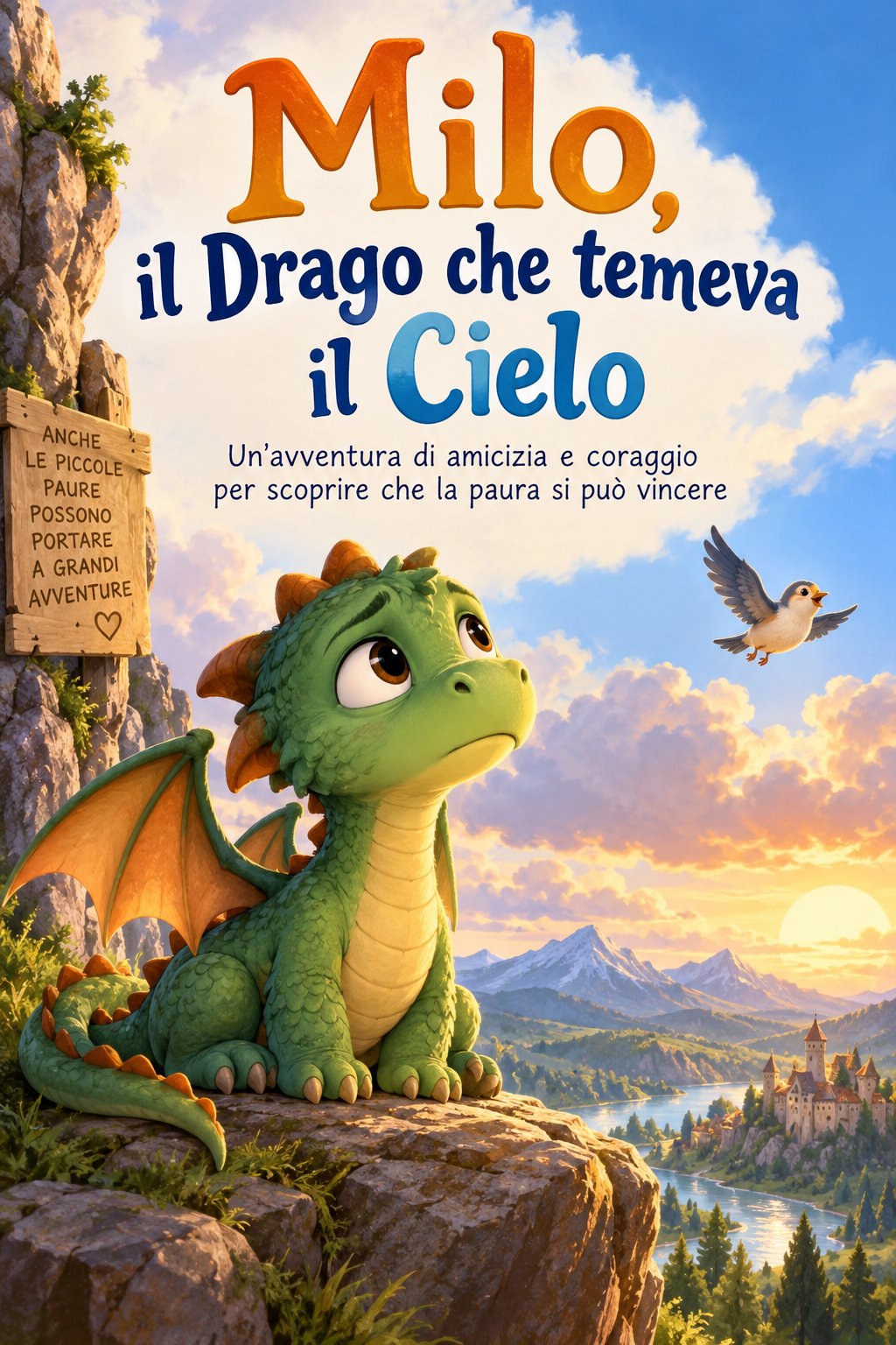 Copertina del libro Milo, il Drago che temeva il Cielo
